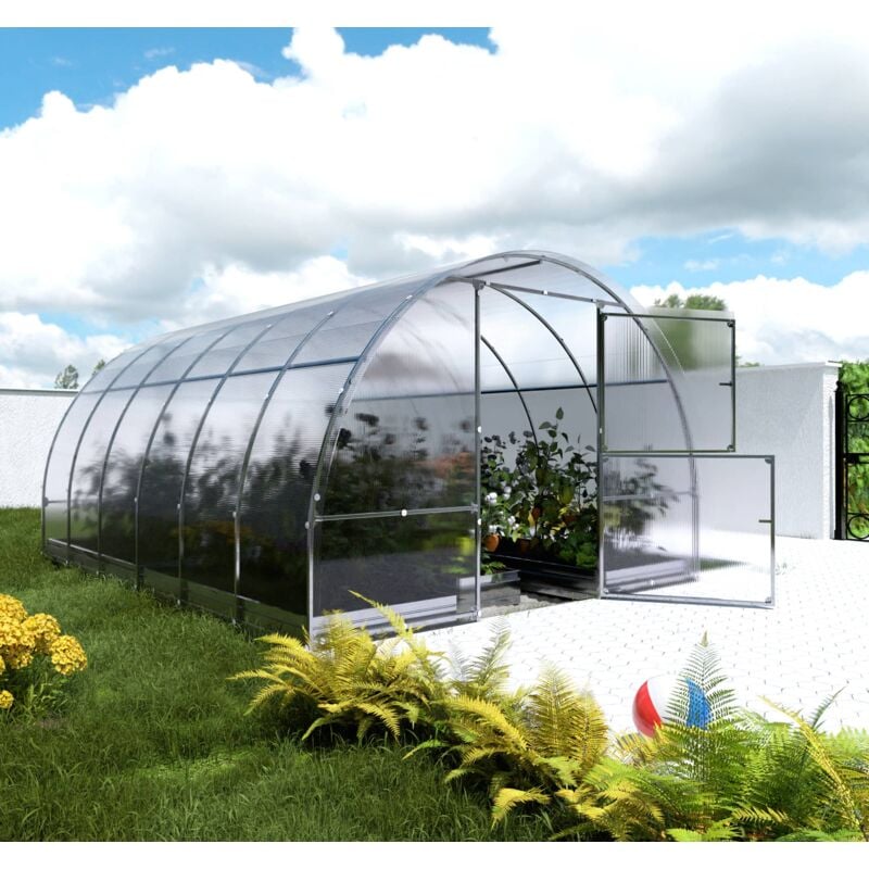 Certifié Serre KLASIKA EASY 3 x 4 m (12 m²), 6 mm avec revêtement en polycarbonate