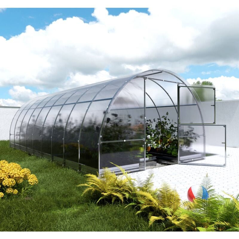 Certifié Serre klasika easy 3 x 6 m (18 m²), 4 mm avec revêtement en polycarbonate