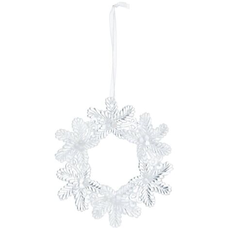 Baumschmuck Kranz Blume Perle 10cm - Atmosphera créateur d'intérieur