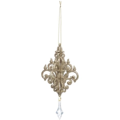 Baumschmuck Kronleuchter gold 17cm - Atmosphera créateur d'intérieur