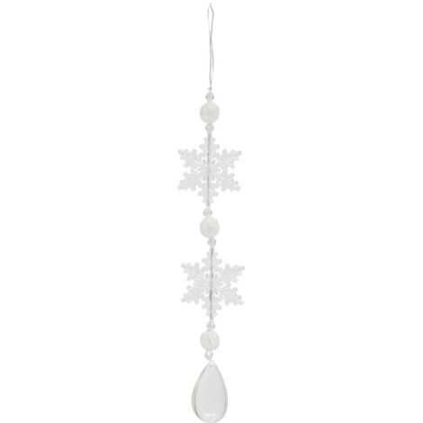 Baumschmuck Schneeflocken weiß 25cm - Atmosphera créateur d'intérieur