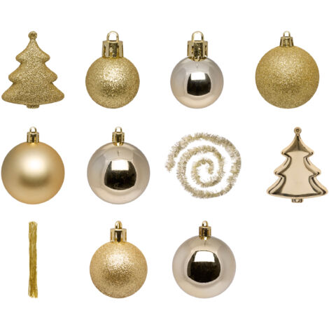 Baumschmuck-Set 44 Teile goldfarben - Feeric lights & christmas