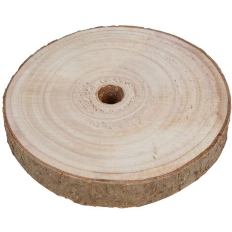 Baumstammscheibe 15cm zum Basteln Holzscheibe Gesteckunterlage Dekomaterial Holz Baumscheibe