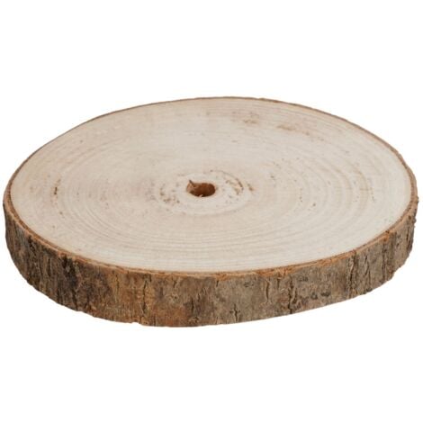 Baumstammscheibe 20cm zum Basteln Holzscheibe Gesteckunterlage Dekomaterial Holz Baumscheibe