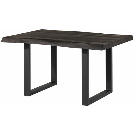 Baumtisch Mango 140x90x77 grau lackiert / U-Beine anthrazit matt FREEFORM 5