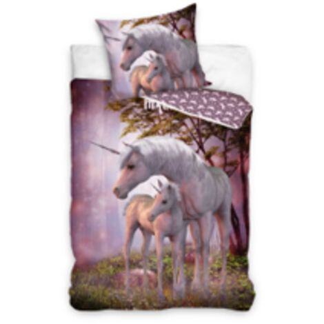Baumwollbettwäsche 140x200 Einhorn