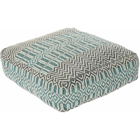 Baumwollbodenkissen 60x60x25 6300 Gr, Blau Kratzer mehrfarbiger Farbmaterialfamilienfamilie Pufe / Bodenkissen Details