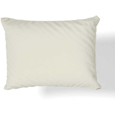 Baumwollsatin-Kissenbezug 70×80 Creme