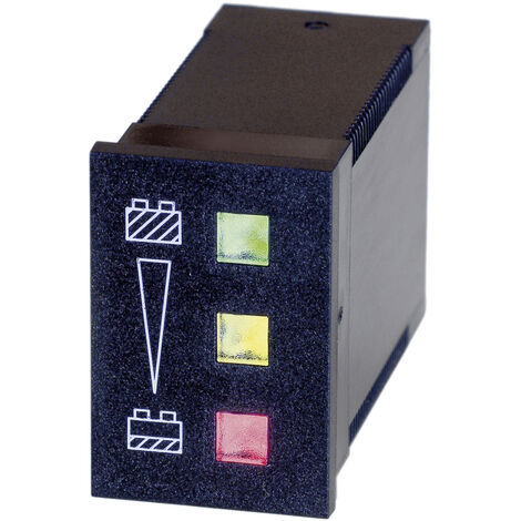Bauser 3800/008.3.1.0.1.2-003  grün: ≥ 24 V, gelb:  24 V ≥ 22 V, rot:  22 V