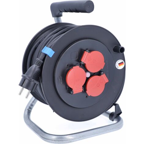 Baustellen-Kabeltrommel 50m H05RR-F 3G1,5 IP44