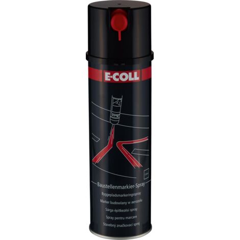 Baustellenmarkierspray 500ml schwarz E-COLL EE
