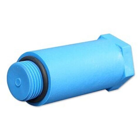 Baustopfen-Kunststoff blau 1/2''