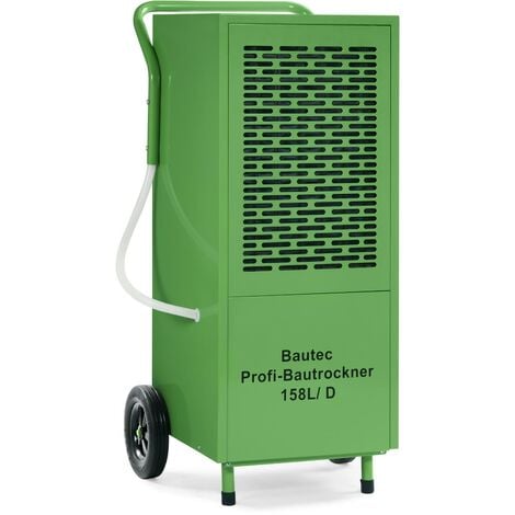 BAUTEC Bautrockner » Entfeuchtung 158 Liter pro Tag » 1.800 Watt » Luftentfeuchter für Räume bis 300m2 » Raumtrockner
