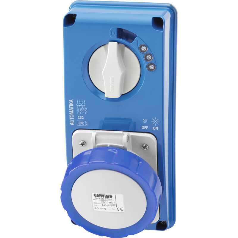 

B.Automatika S/F. 2P+T 16A 230V 6H Mt Gewiss Gw66154N