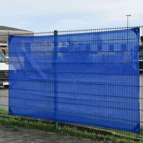 Bauzaunnetz blau 1,80m x 3,45m, Sichtschutznetz, Bauzaunblende