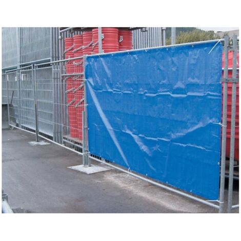 Bauzaunplane, blau 1,76m x 3,41m