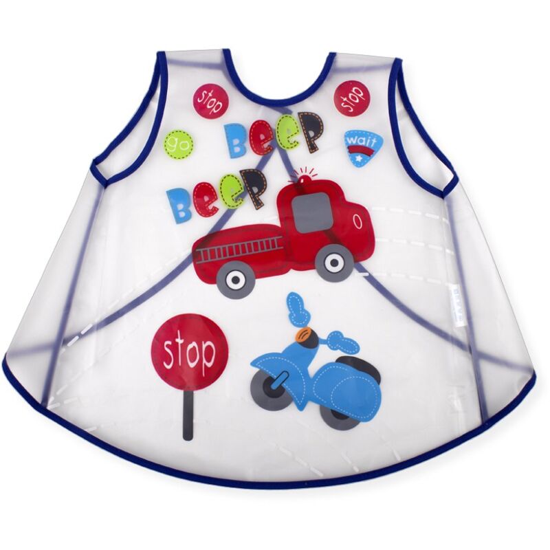Bavaglino impermeabile, colore Cars blu