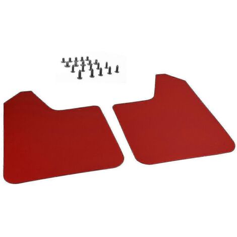 Bavettes de protection sport pour Lada Berline, Hayon, Break, Cross 4x4, Urban Granta, Bronto - Jeu de 2 pièces - Rouge