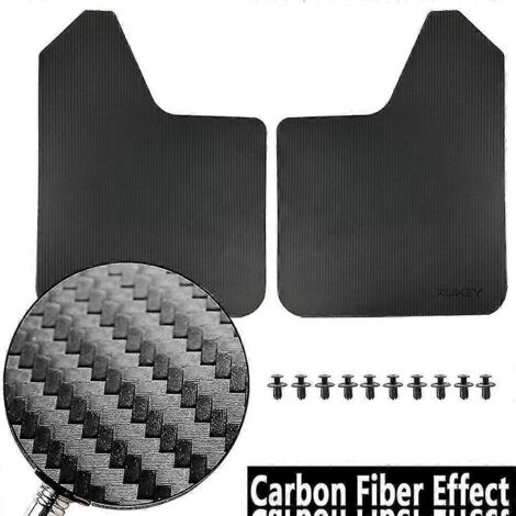 Bavettes de protection sport pour Lada Berline, Hayon, Break, Cross 4x4, Urban Granta, Bronto - Lot de 2 - Fibre de carbone
