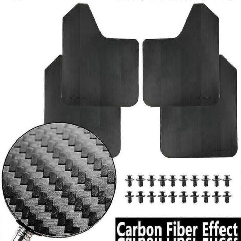 Bavettes de protection sport pour Lada Berline, Hayon, Break, Cross 4x4, Urban Granta, Bronto - Lot de 4 - Fibre de carbone