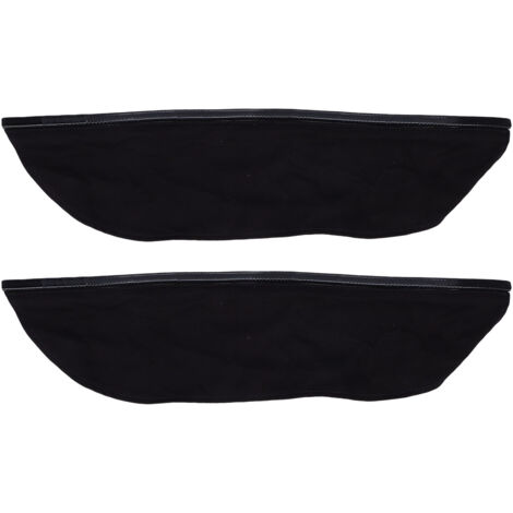 Bavoir de casque de soudage en cuir PU, 2 pièces, couverture de cou à capuche fendue en coton ignifuge avec joint d'ajustement à pression