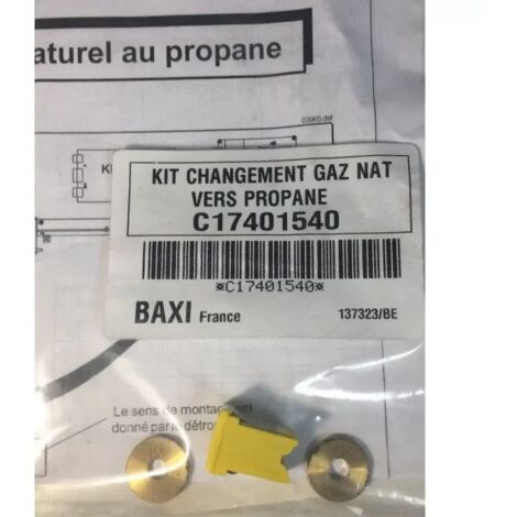 BAXI C17401540 Kit Changement Gaz Naturel vers Propane