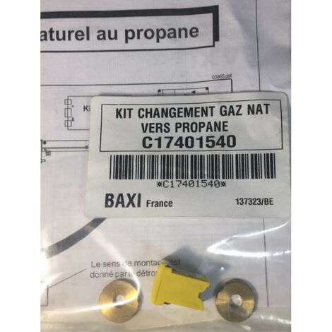 BAXI C17401540 Kit Changement Gaz Naturel vers Propane - jaune