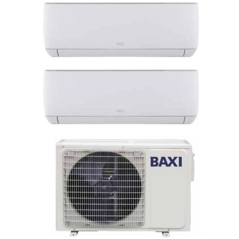 Baxi Dual Split rèversible Air Conditioner Astra Series 7+12 avec LSGT50-2M R-32 Wi-Fi Optional 7000+12000 - New