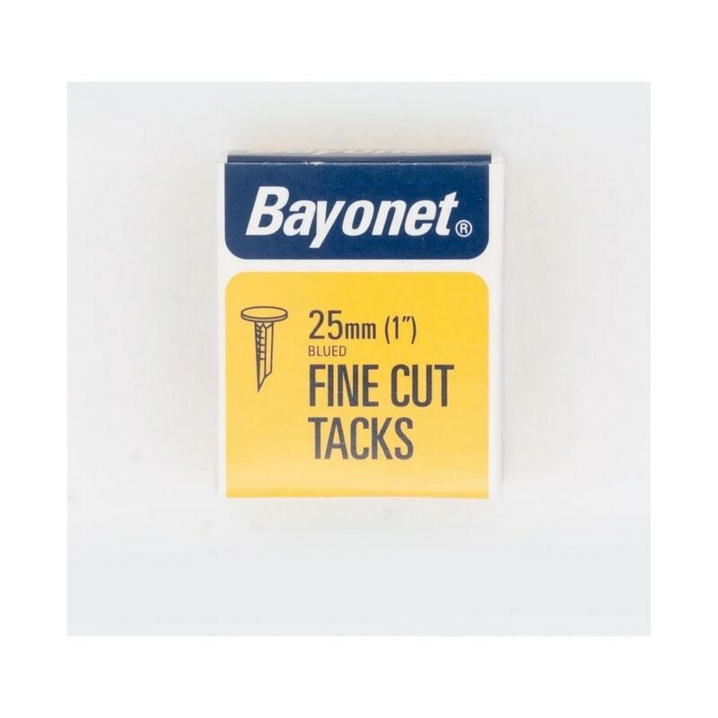 Bayonet - Blued Tacks 25mm 40g Pack. Display Of 24 Boxes