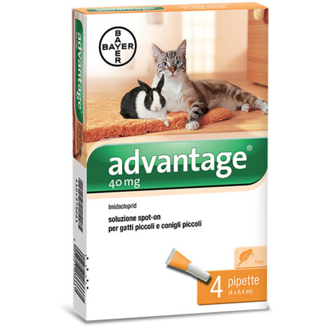 BAYER ADVANTAGE SPOT ON 40 GATTI FINO A 4 KG- BAYER- 1,0 pz