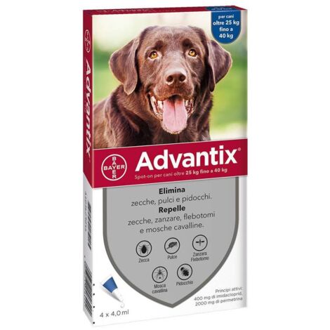 BAYER ADVANTIX SPOT ON 4 PIPETTE CANI 25-40 KG