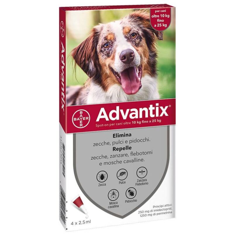 Advantix Spot On 4p. Cani Kg. 10 25 Pz 1 Bayer