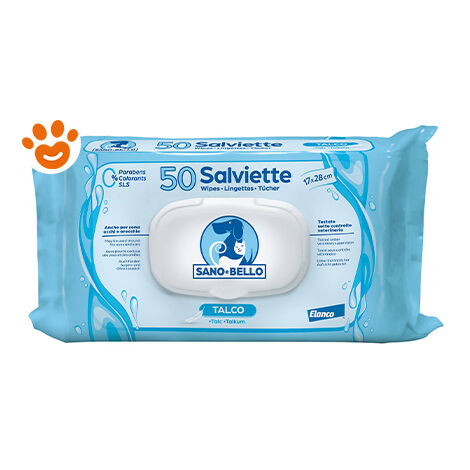 Bayer Cane Salviette Detergenti al Talco 50pz
