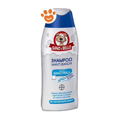 Bayer Dog Sano e Bello Shampoo Manti Bianchi  - Bayer Dog Sano e Bello Shampoo Manti Bianchi - Confezione Da 250 ml