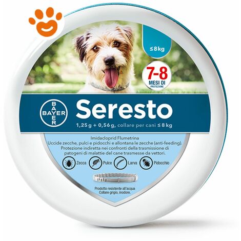 Bayer Seresto Collare Antiparassitario per cani fino a 8 kg