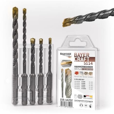 BAYERWALD WERKZEUGE Bayercraft Hammerbohrer Set 5tlg. 5-10 mm (2-Schneider)