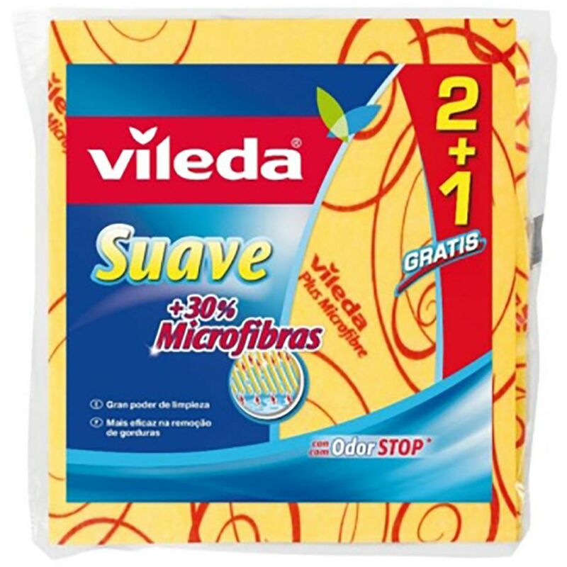 

Bayeta limpieza multiuso suave amarillo odor stop vileda 116931