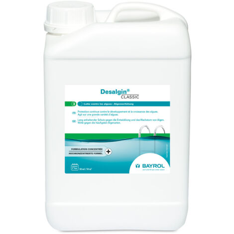 Bayrol – Algicide concentré pour piscine 3L – Prévention algues et clarifiant – Compatible tous désinfectants – Eau transparente et brillante