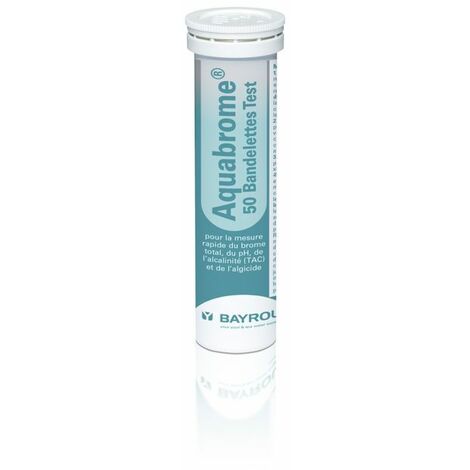 Bayrol Aquabrome Quicktest - Tube de 50 bandelettes d'analyse