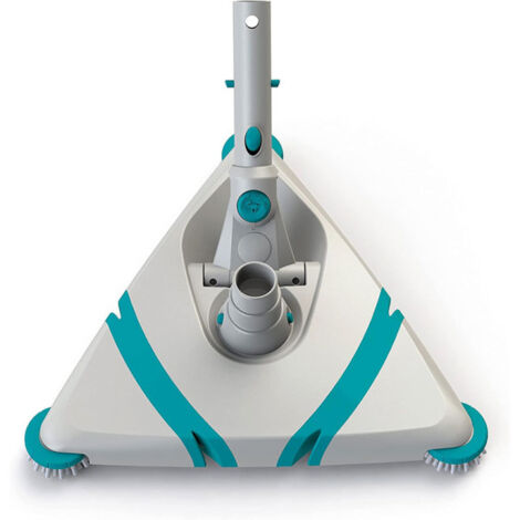 Bayrol – Balai liner flexible triangulaire pour piscine hors-sol – Nettoyage en profondeur – Compatible avec tous les manches télescopiques – Roues pare-chocs