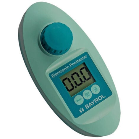 Bayrol Elektronischer Pooltester Testeur électronique de Piscine pour déterminer Les paramètres du pH, du Chlore (Libre et Total), de l'acide isocyanurique et de l'alcalinité (Valeur TA), Vert