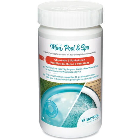 Bayrol Mini Pool & Spa - Pastilles de Chlore 5 fonctions 1 Kg