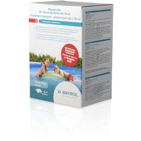 BAYROL Monats-Set Quick-Up Pool bis 10 m³ Desinfektionsgranulat-Kombi