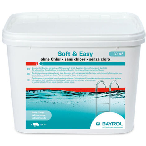 Bayrol Soft & Easy Granulés d'oxygène Actif Blanc 4,48 kg