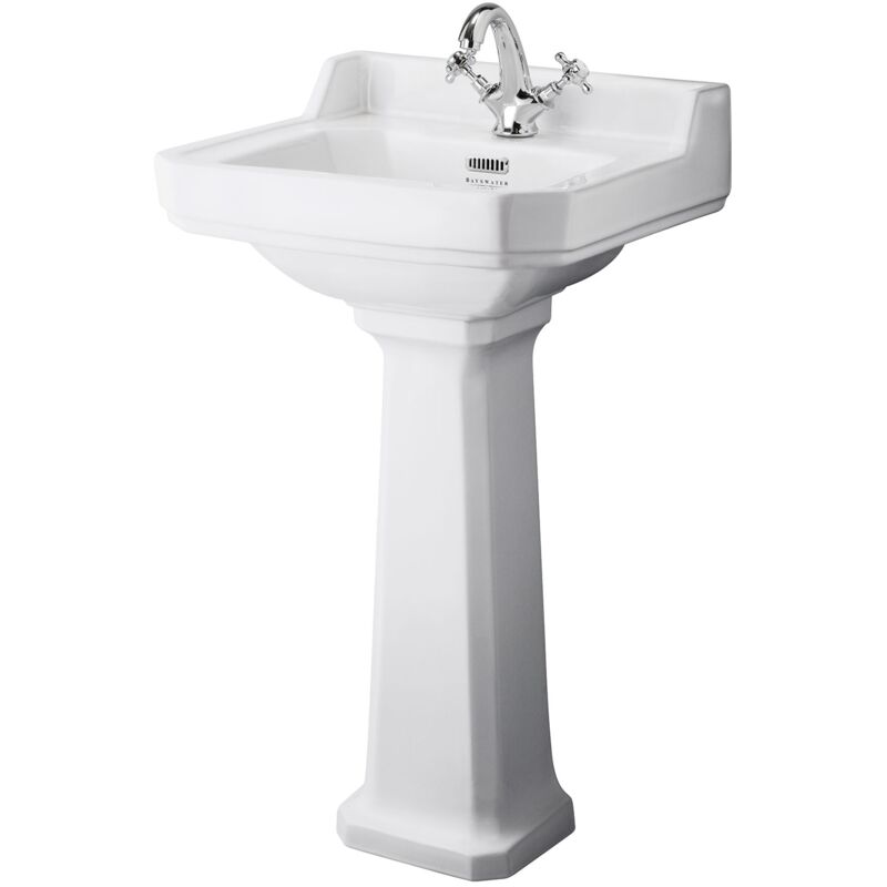 Fitzroy Basin with Full Pedestal 500mm Wide 1 Tap Hole - Bayswater