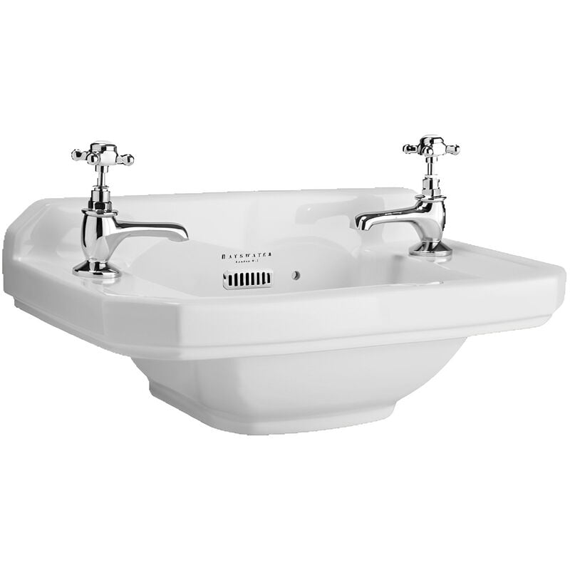 Bayswater Fitzroy Cloakroom Basin 515mm Wide 2 Tap Hole