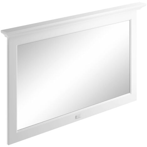 Bayswater Flat Bathroom Mirror 1200mm Wide - Pointing White