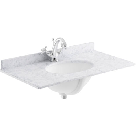 Bayswater Grey Marble Top Furniture Basin 1000mm Wide 1 Tap Hole