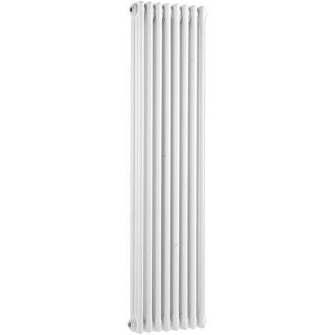 Bayswater Nelson 3-Column Vertical Radiator 1500mm High x 381mm Wide White