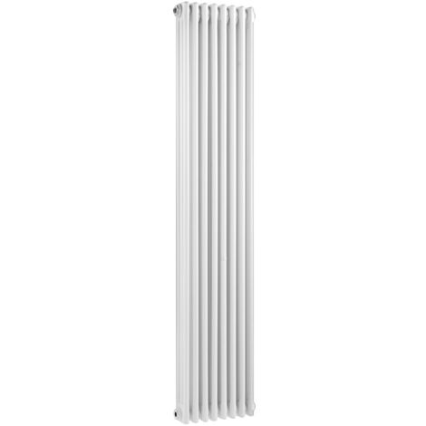 Bayswater Nelson 3-Column Vertical Radiator 1800mm High x 381mm Wide White